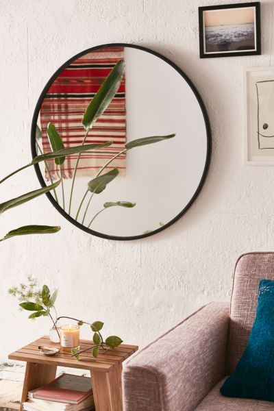 Umbra Oversized Hub Mirror - Black at Urban Outfitters | Urban Outfitters (US and RoW)