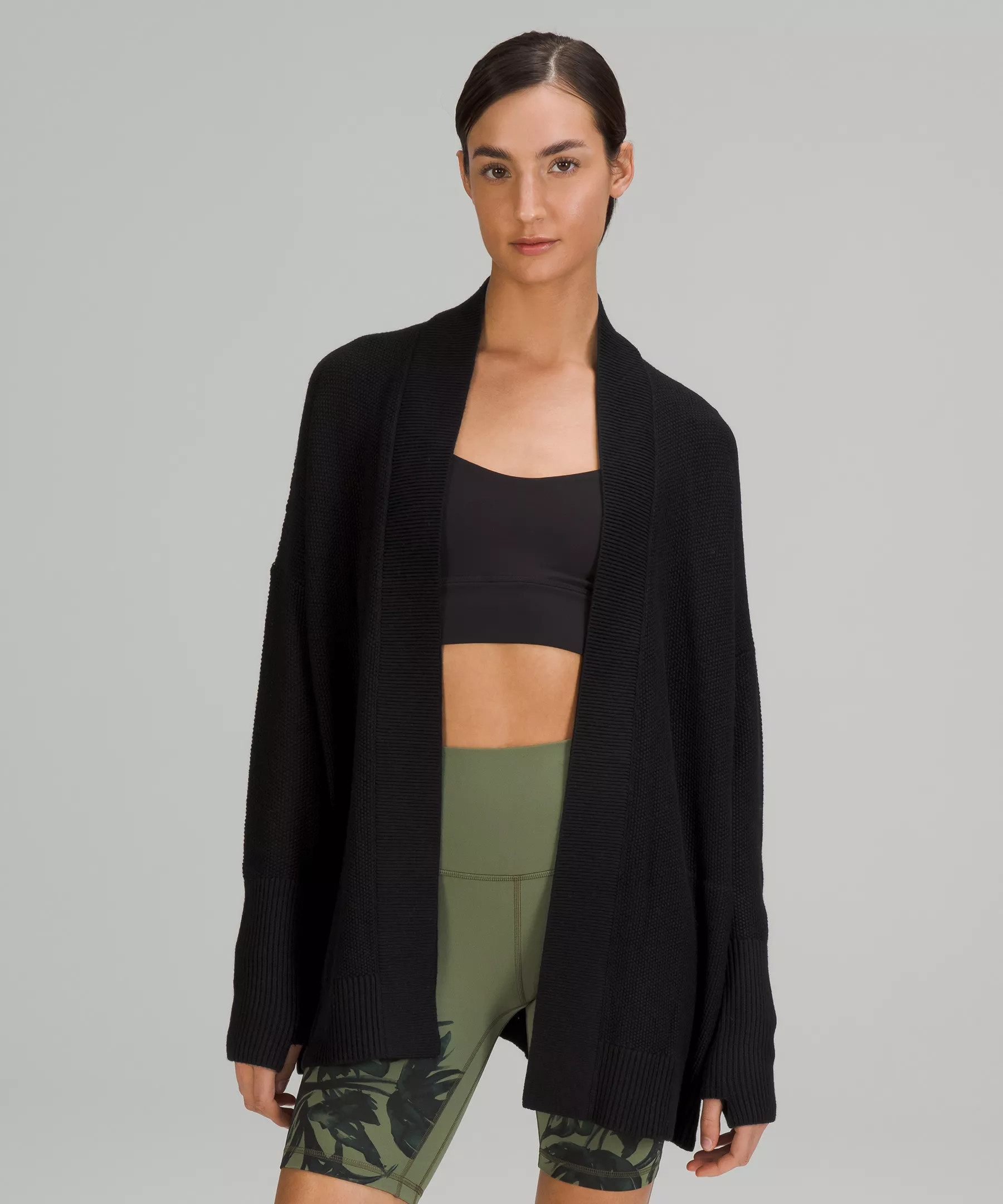 Cashlu Drop-Shoulder Knit Wrap | Lululemon (US)