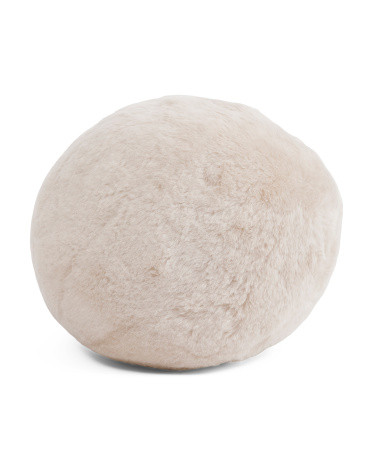 11x11 Shorn Shearling Ball Cushion | TJ Maxx