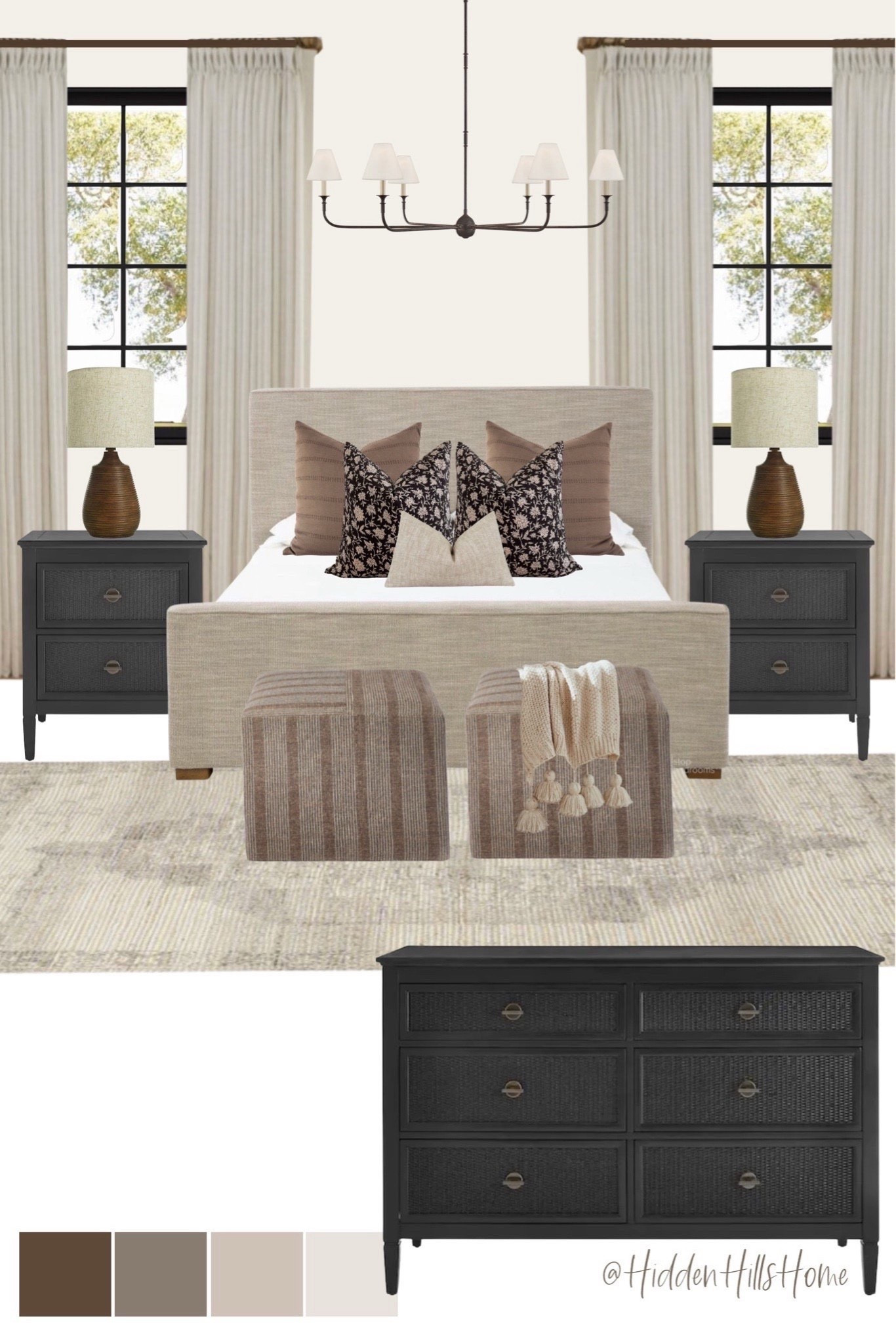 Modern classic master bedroom mood board, primary bedroom design ideas, bedroom mood board, bedroom design #bedroom

#LTKHome #LTKSaleAlert
