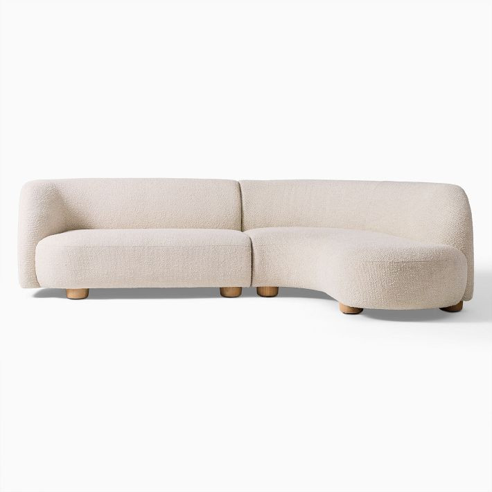 Laurent 2-Piece Wedge Chaise Sectional (111.5") | West Elm (US)