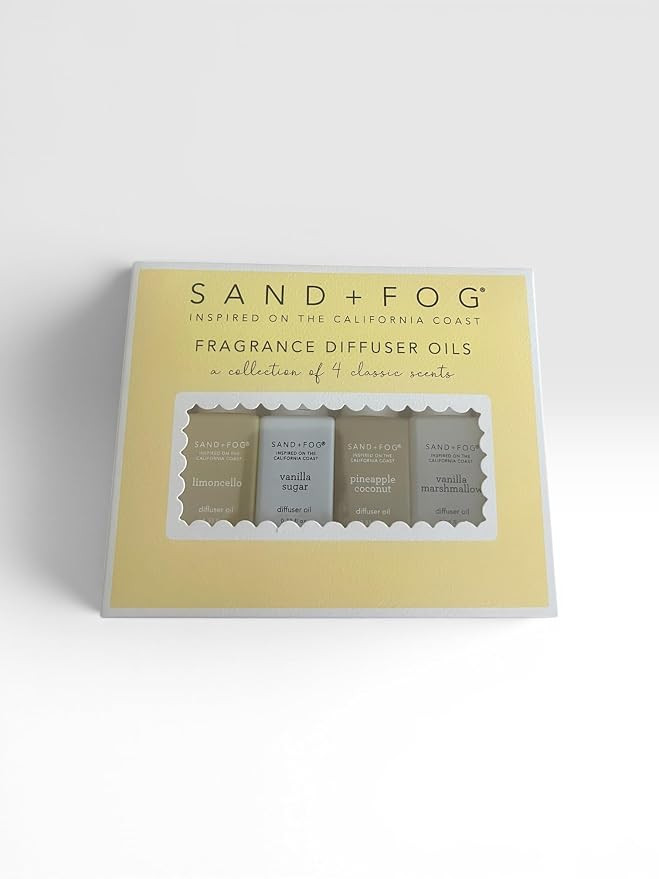 Sand + Fog Fragrance Diffuser Oils, 4 Classic Scents, Limoncello, Vanilla Sugar, Pineapple Coconu... | Amazon (US)