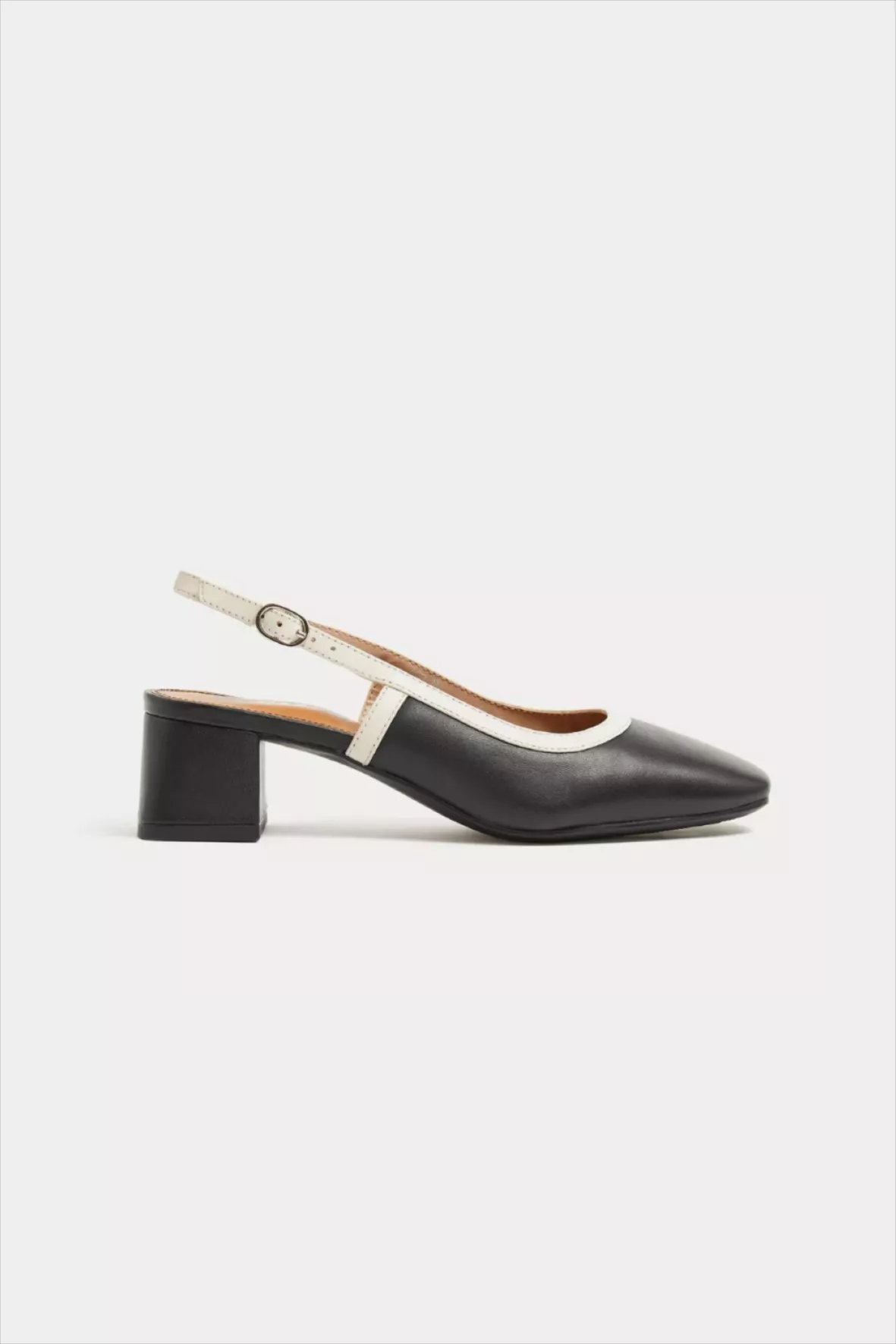 Leather Block Heel Slingback Shoes curated on LTK
