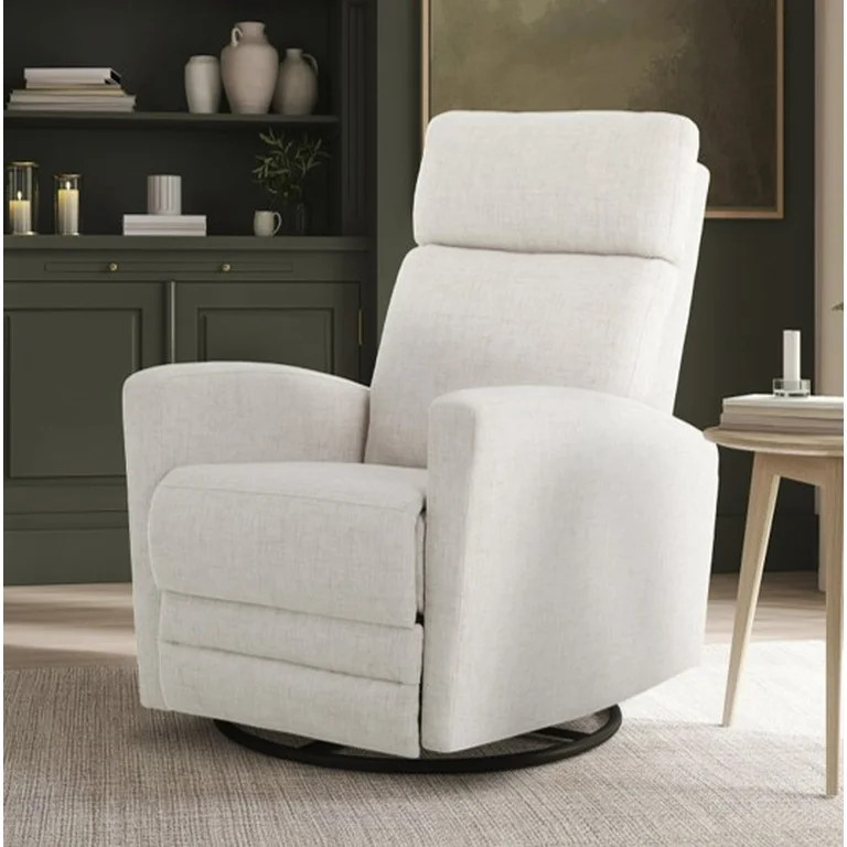 Dream On Me Chatham Nursery Glider Recliner and Rocking Chair in Ecru, 360° Swivel Motion, Smoot... | Walmart (US)