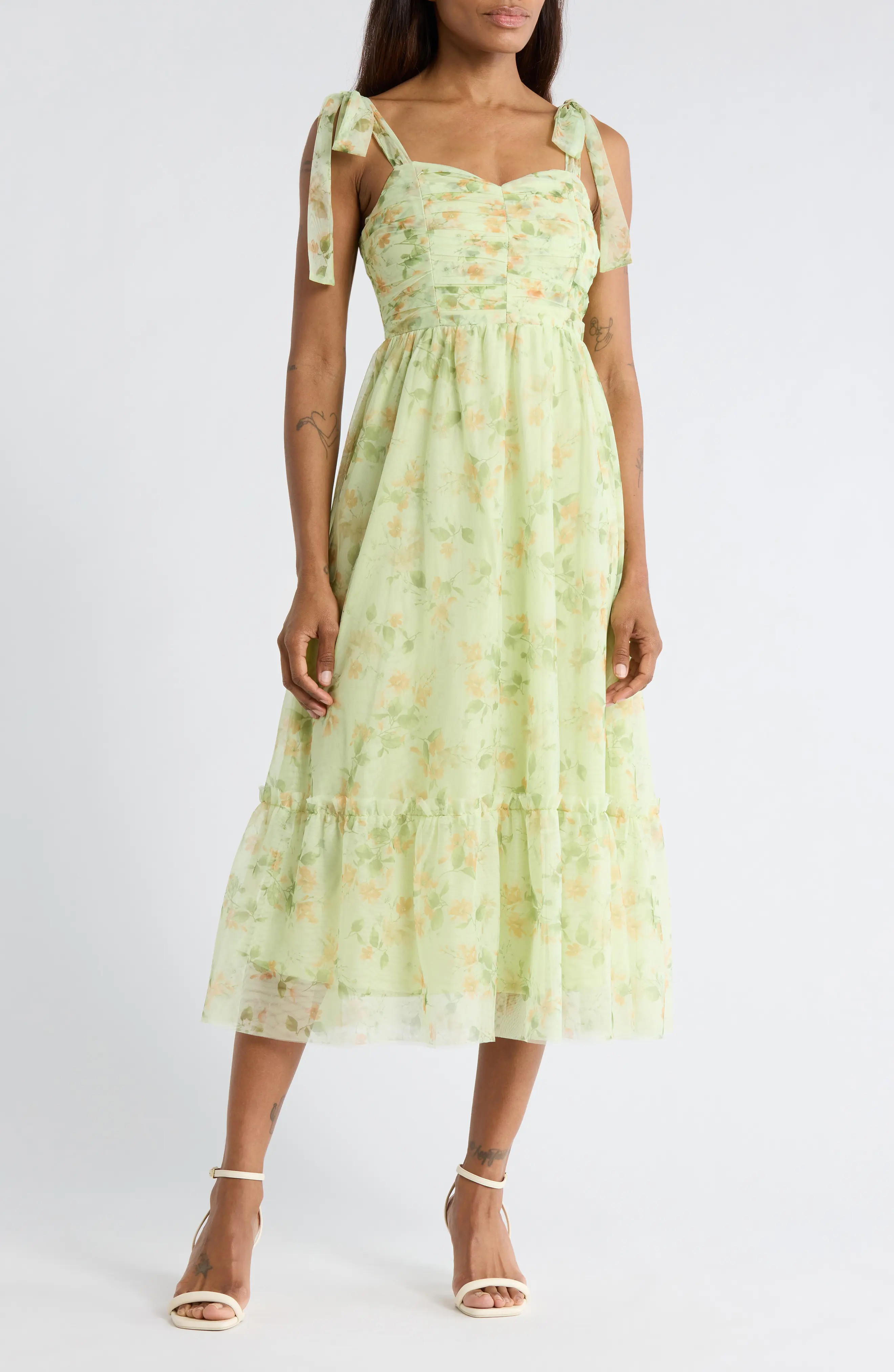 Shoulder Tie Floral Maxi Dress (Women) | Nordstromrack | Nordstrom Rack