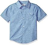 Lucky Brand Toddler Boys' Short Sleeve Button Down Shirt, Misty Chambray, 3T | Amazon (US)