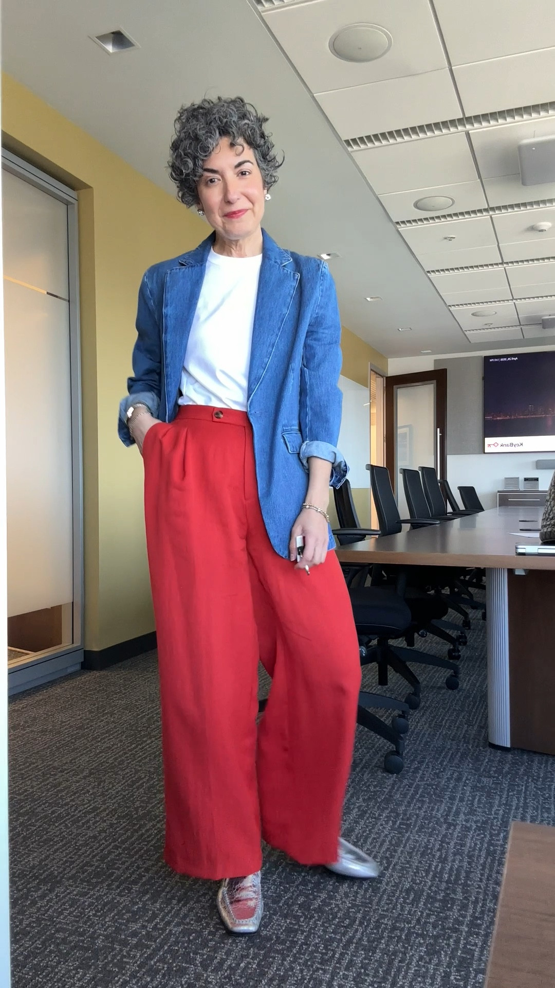 Wednesday OOTD - wearing a small in blazer, 4 in pants.  Both are TTS! 
.


#LTKootd #LTKgrwm