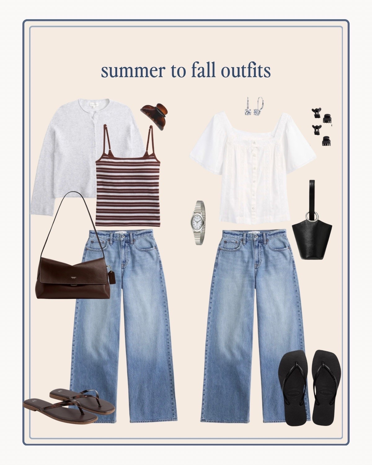 Mini summer - fall capsule outfits 

90’s minimal, fall transition outfits, Abercrombie jeans

#LTKootd #LTKSeasonal #LTKSaleAlert