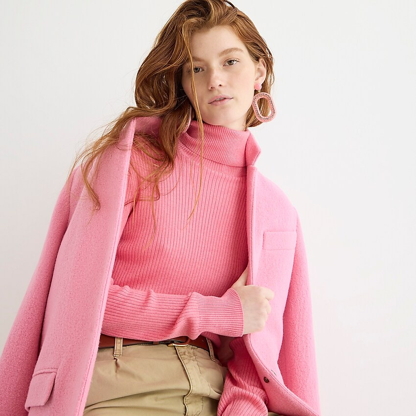 TENCEL™ lyocell-blend ribbed turtleneck sweater | J. Crew US