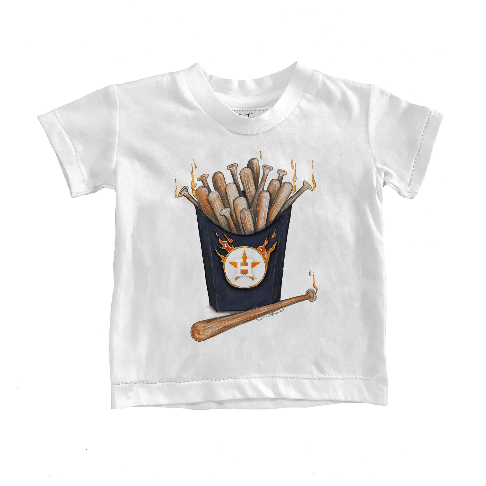 Houston Astros Tiny Turnip Toddler Hot Bats T-Shirt - White | Fanatics