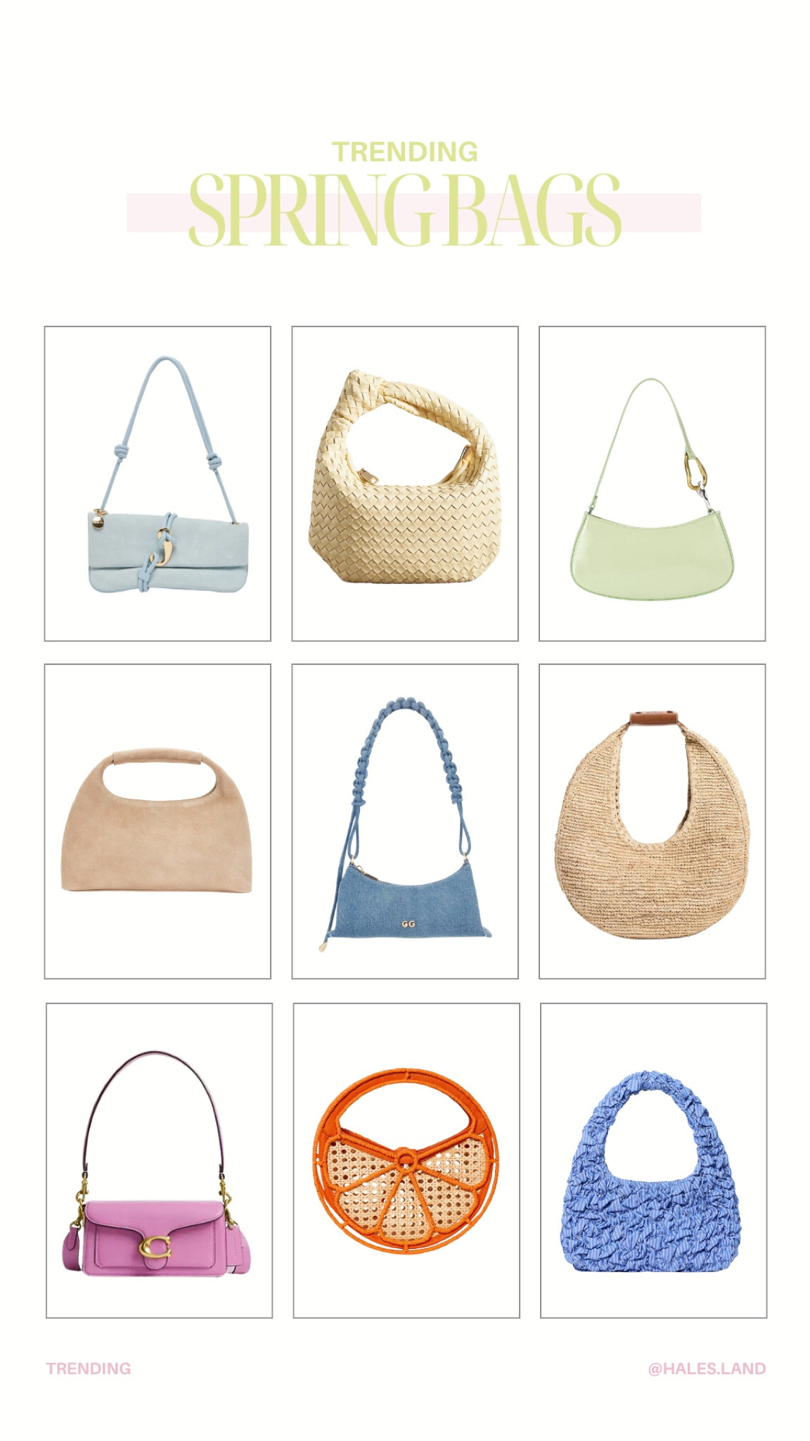 Trendy spring bags & purses 

#LTKStyleTip #LTKFindsUnder100 #LTKSeasonal