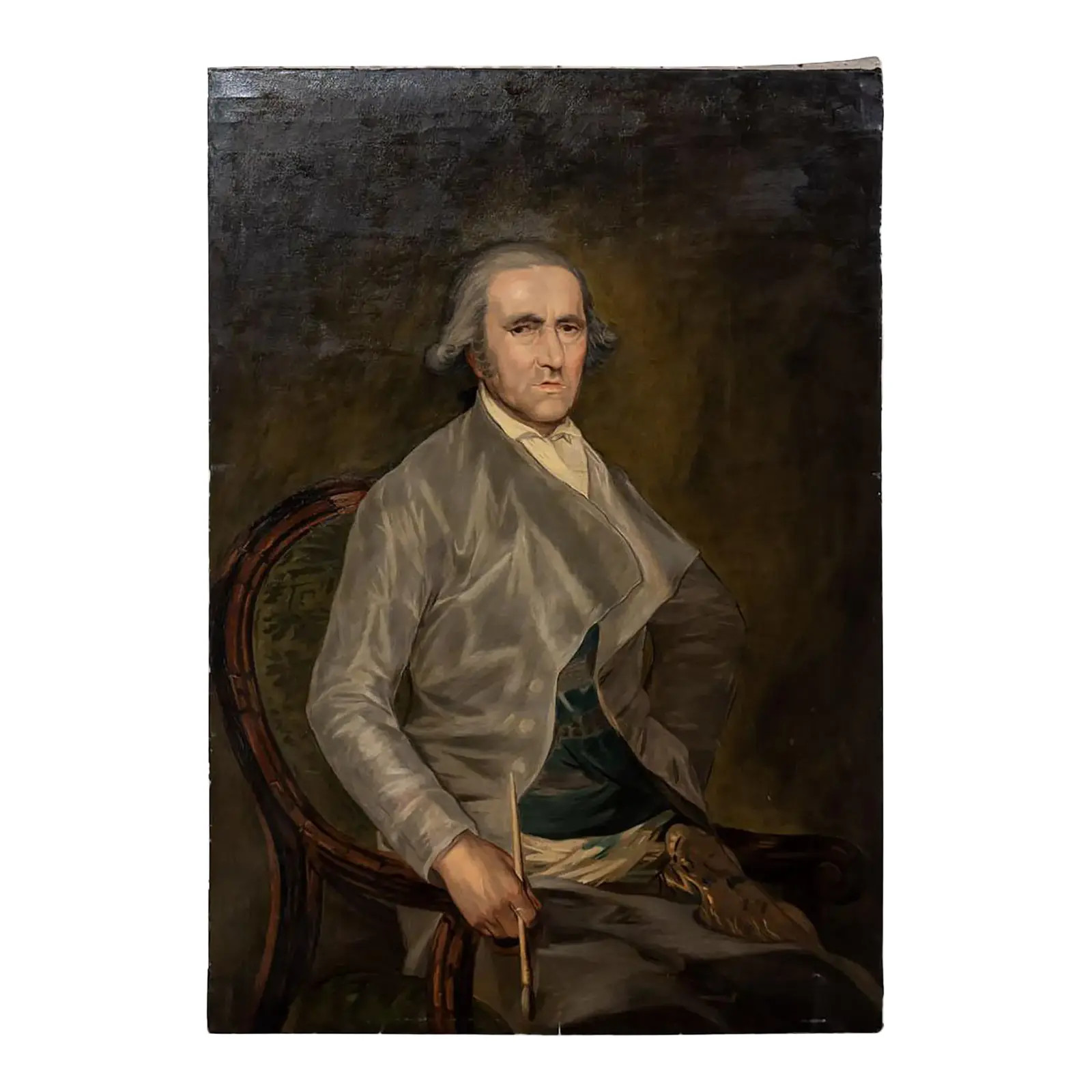 Antique Gaya Portrait Painting | Chairish