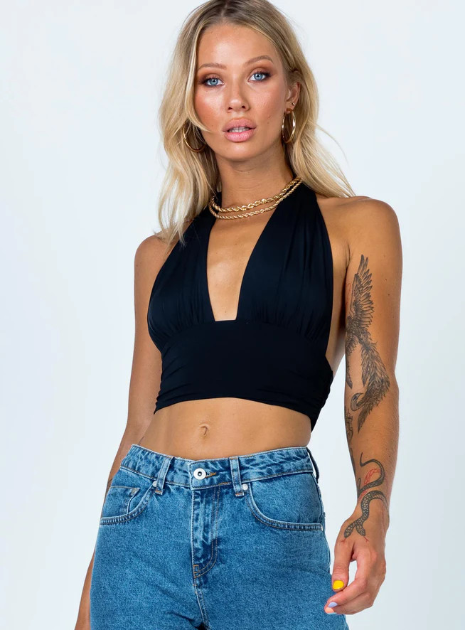 Jordy Top Black | Princess Polly US