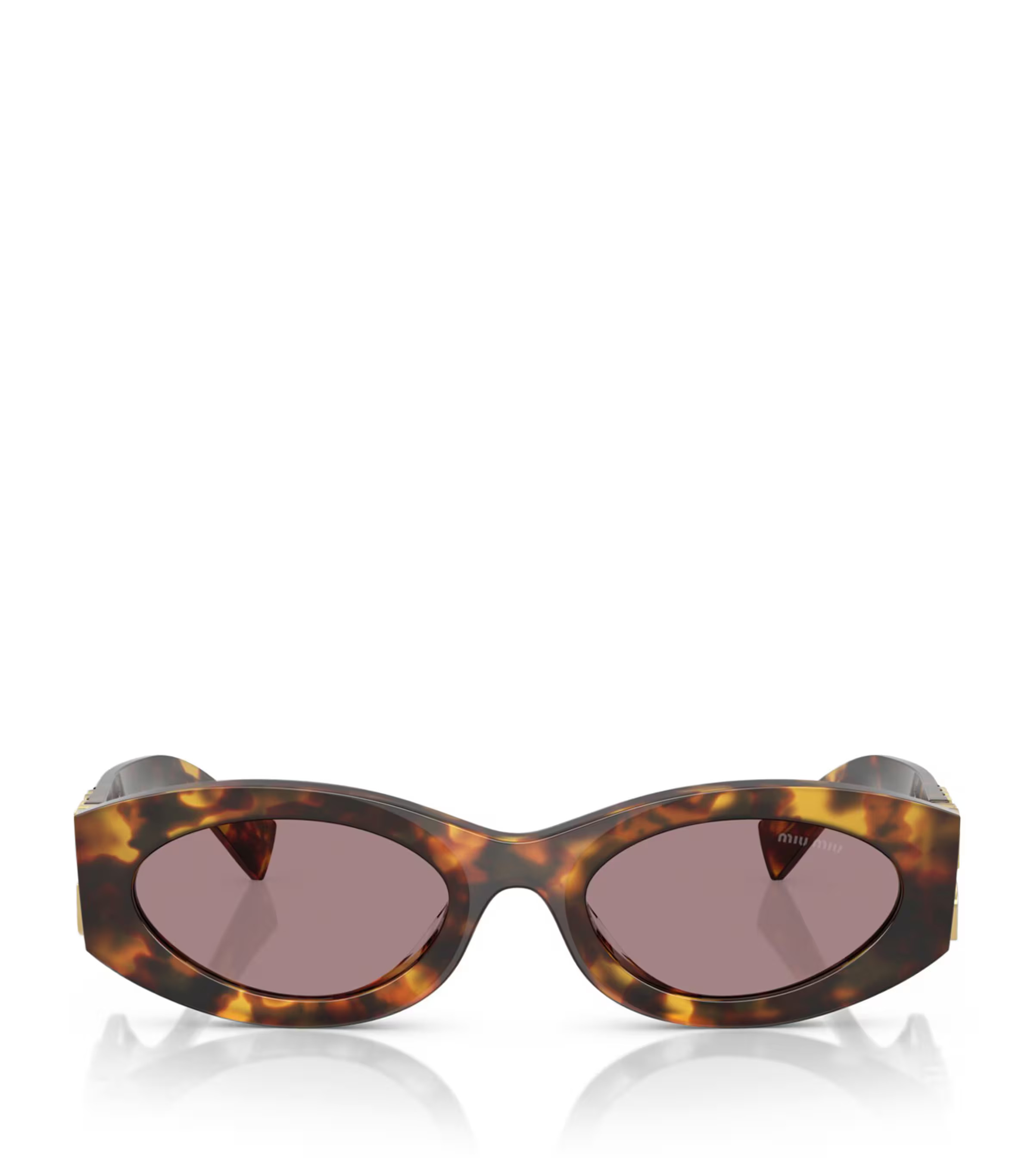Miu Miu Acetate Oval MU11WS Sunglasses | Harrods