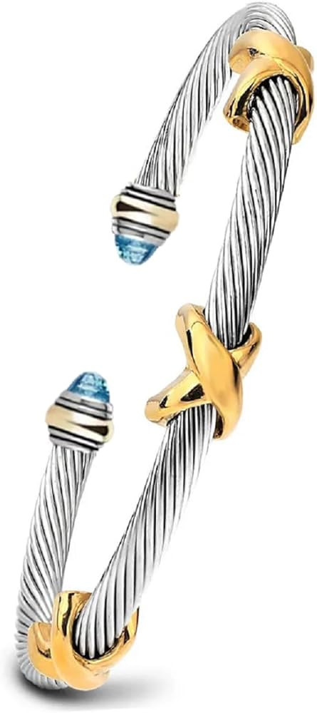 OSIRIDEH2 Multifunctional Twisted Cable Bracelets - Trendy Women's Fashion Jewelry | Amazon (US)