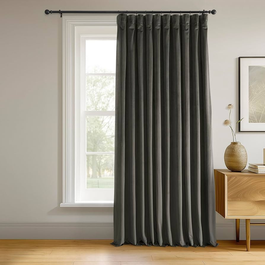 HPD Half Price Drapes Signature Velvet Thermal Blackout Curtains for Living Room 96 Inch Long (1 ... | Amazon (US)