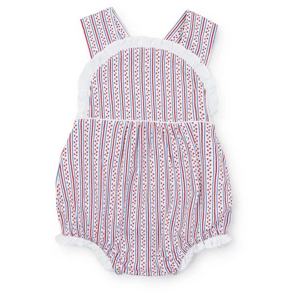 Eloise Girls' Pima Cotton Bubble - Stars and Stripes | Lila and Hayes