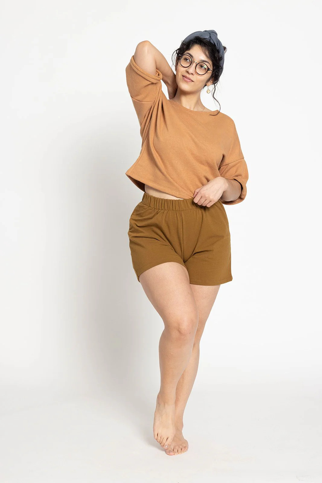 Lounge Shorts in Almond | Conscious Clothing