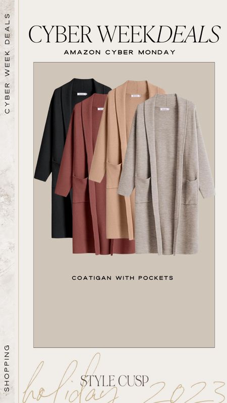 Last minute gift idea for her?! This coatigan with pockets that she can dress up or down 💯 

Amazon sale, Amazon fashion find, classic style, loungewear, gift under $50


#LTKfindsunder50 #LTKsalealert #LTKHoliday
