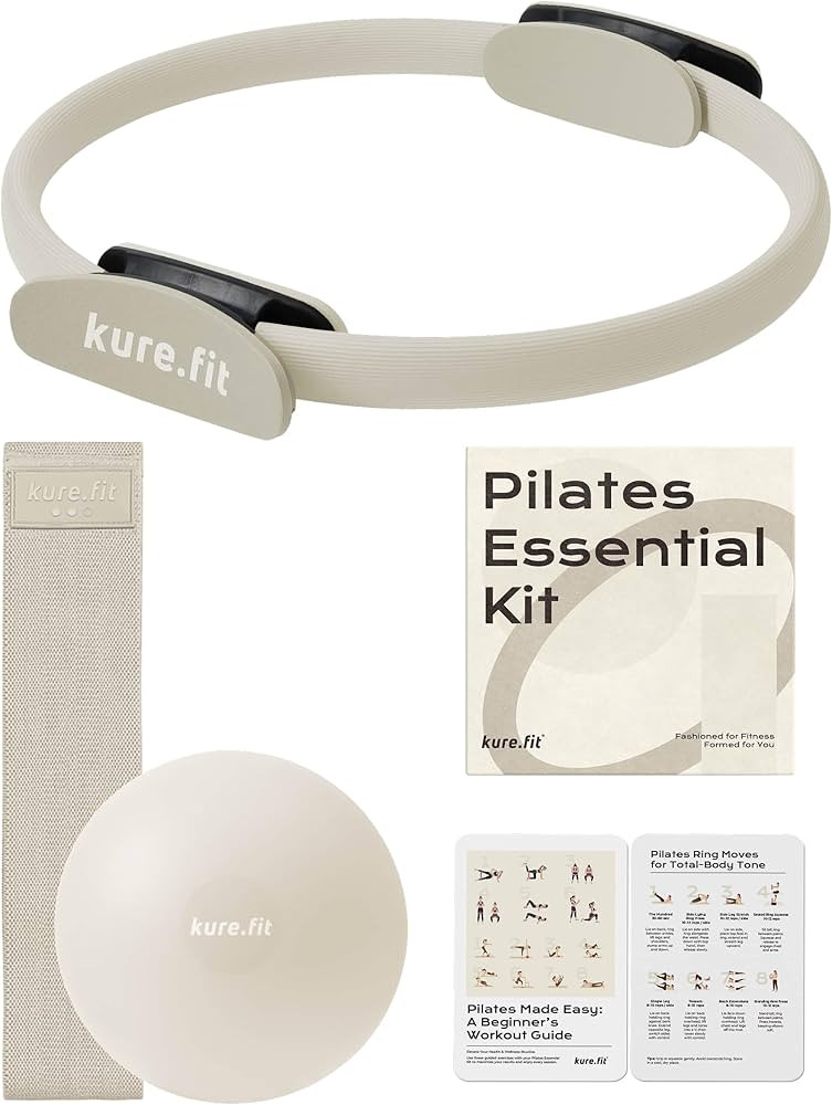 Home Pilates Essentials Kit for Women | Pilates Ring, Mini Ball, Booty Band Set | Pilates Equipme... | Amazon (US)