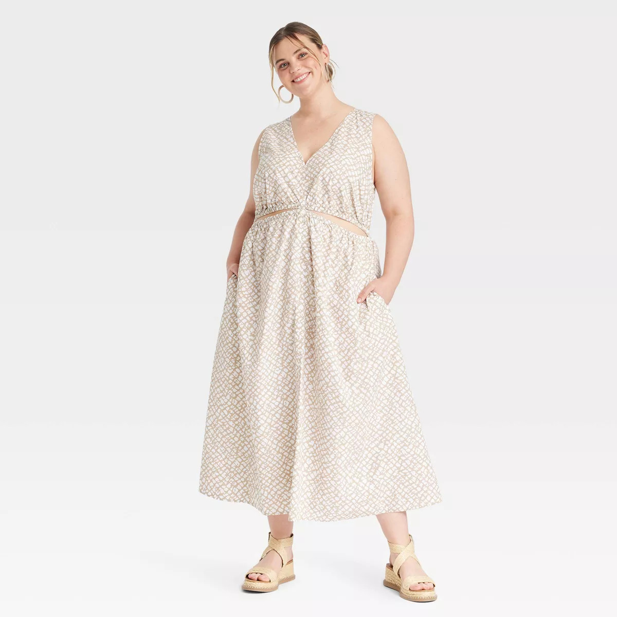 Women's Cut-Out Maxi A-Line Dress - Universal Thread™ | Target