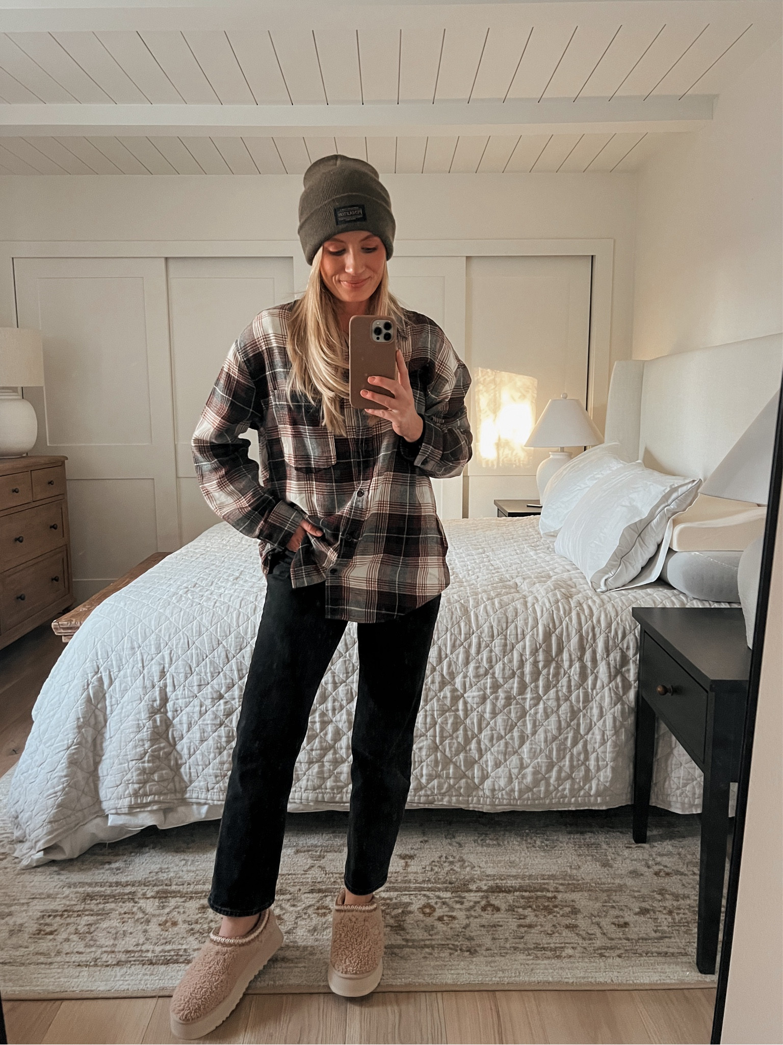 My target flannel is on sale for $17!!

Top: SMALL | fit is oversized
Jeans: 26 | True to size. Size up on for looser fit 
UGGS: 8 | size up 1/2 size! 

#LTKShoeCrush #LTKSaleAlert #LTKSeasonal
