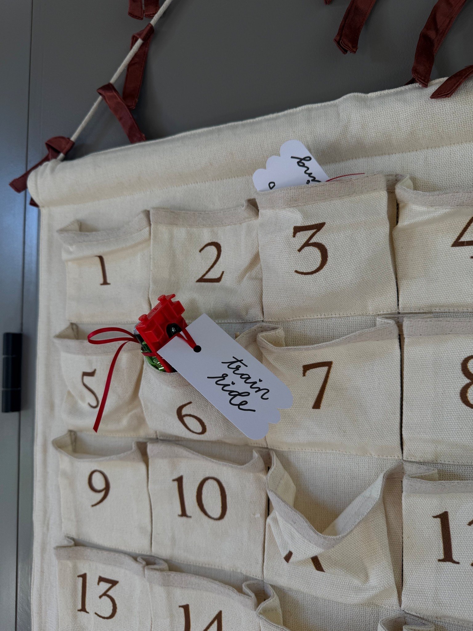 The advent calendar we use for the kiddos to countdown the days til Christmas! 

Dressupbuttercup.com #dressupbuttercup #dederaad 

#LTKHome #LTKHoliday #LTKFindsUnder100