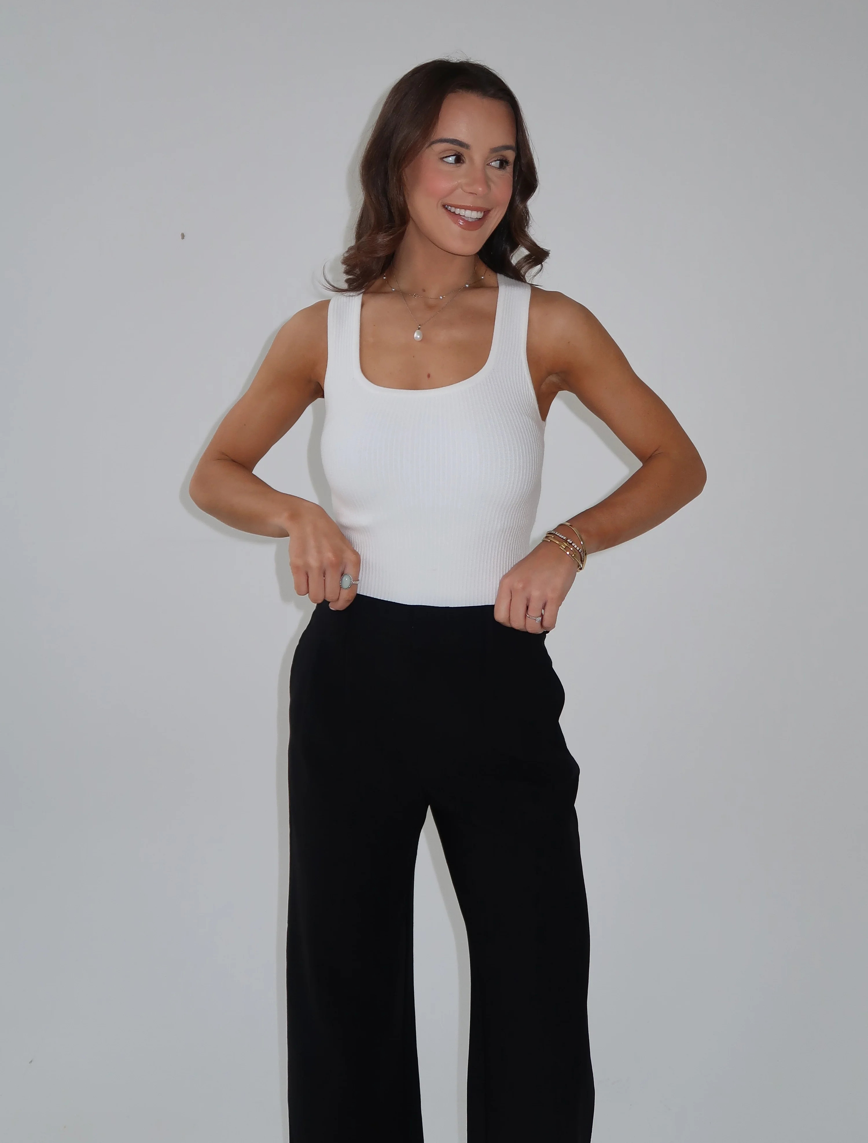 Ribbed square-neck vest | Good Basics Club