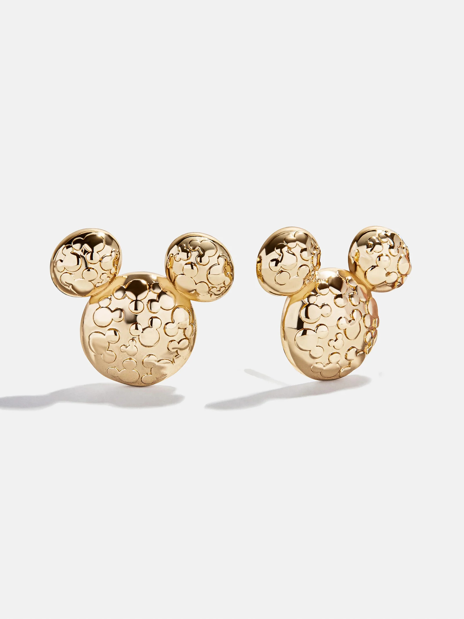Disney Mickey Mouse Domed Earrings - Gold | BaubleBar