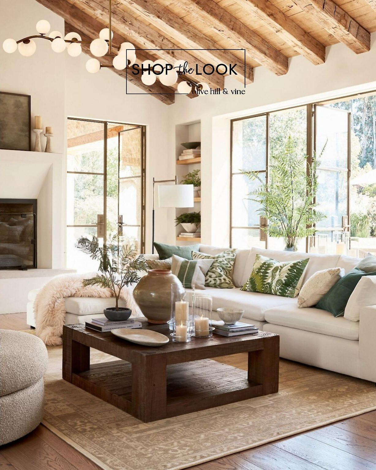 This living room is all about effortless style and smart details. A wide-arm chaise sectional (with hidden storage!) pairs perfectly with a deep barrel-back swivel chair. Reclaimed pine tables, a hand-knotted wool rug, and bold green accents bring warmth and character.  

 

#LTKHome #LTKStyleTip #LTKFamily