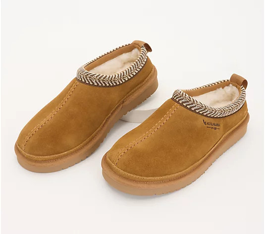 Koolaburra by UGG Suede Slip-Ons - Buree - QVC.com | QVC