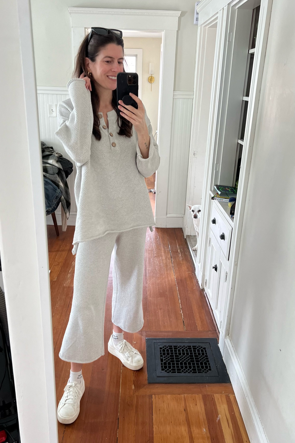 Wearing Free People set in small. So comfy while still making me feel put together. This color via revolve but other colors on FP site — linked both! 

#LTKSeasonal