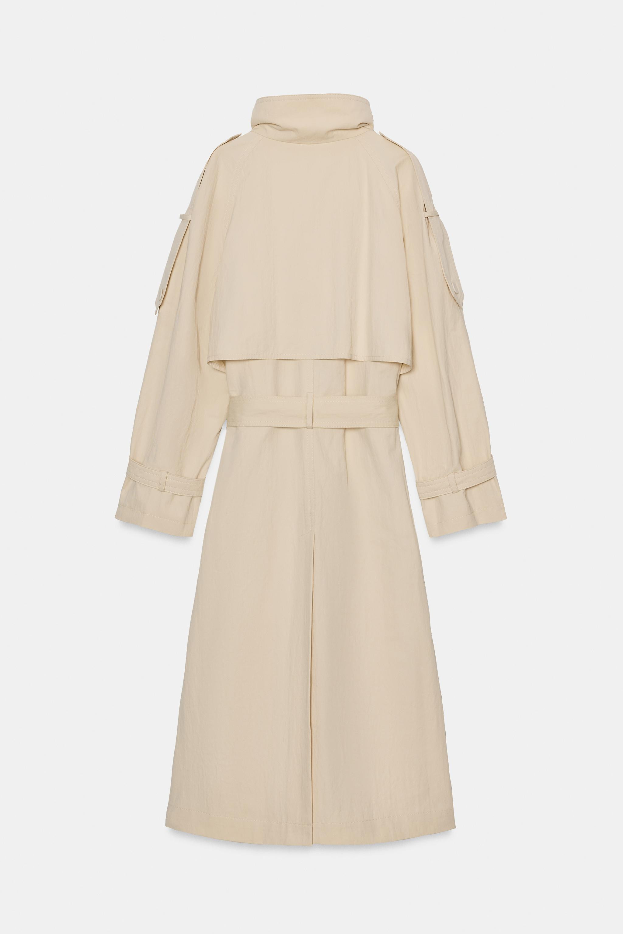 ZW COLLECTION HIGH NECK TRENCH COAT | Zara US