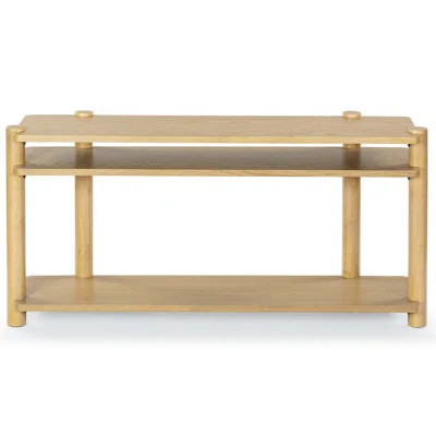 Hepburn 3 Shelf Wood Console Table | Wayfair North America