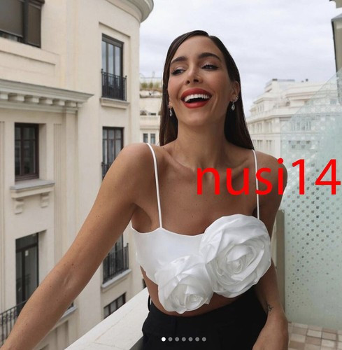 ZARA NEW WOMAN CROP TOP WITH RAISED FLOWERS STRAPPY WHITE XS-L 7901/014  | eBay | eBay US