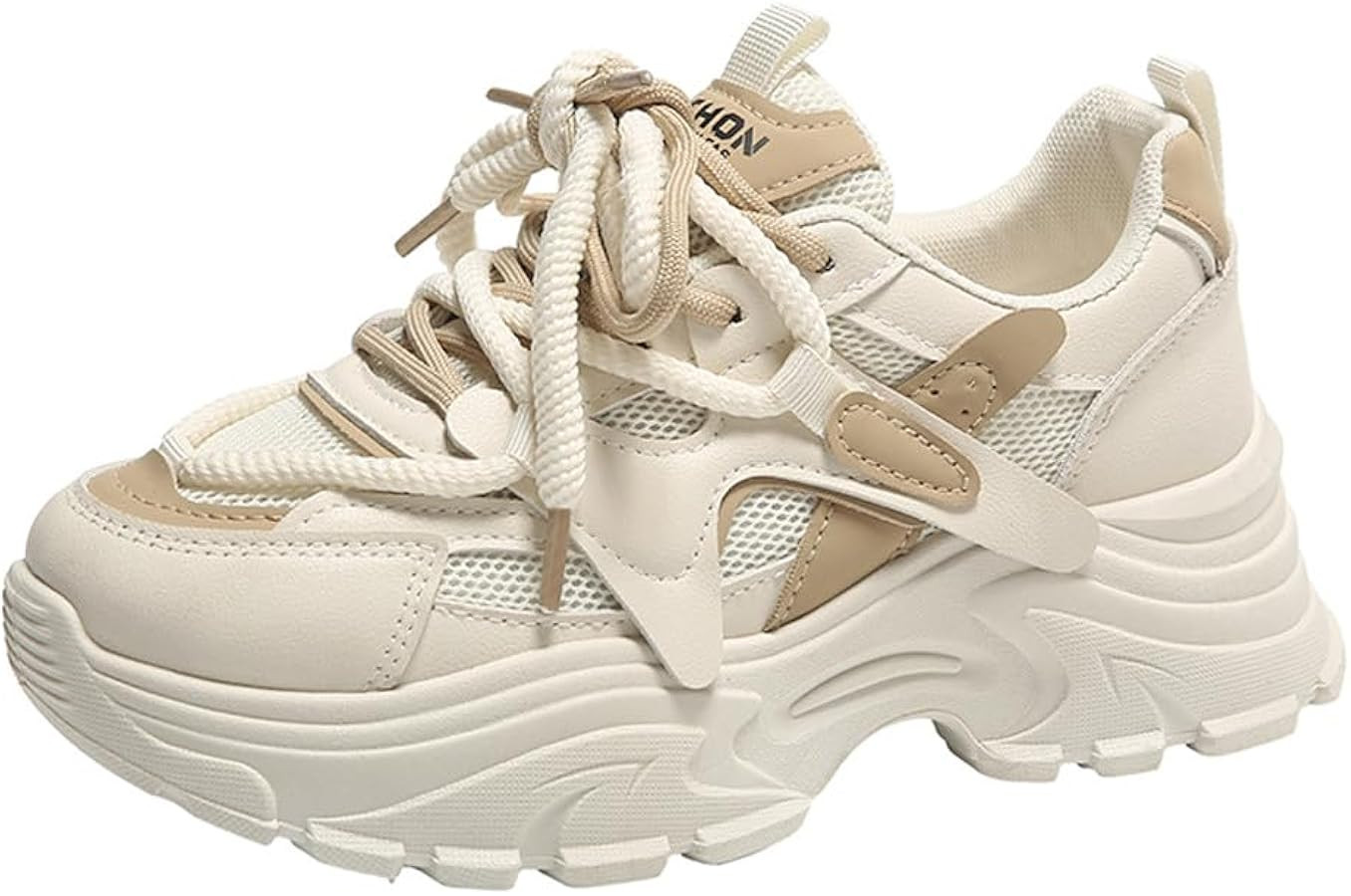 VAXAV Women's Fashion Breathable Mesh Platform Sneakers Casual Jogging Walking Shoes 5.5-8.5 | Amazon (US)