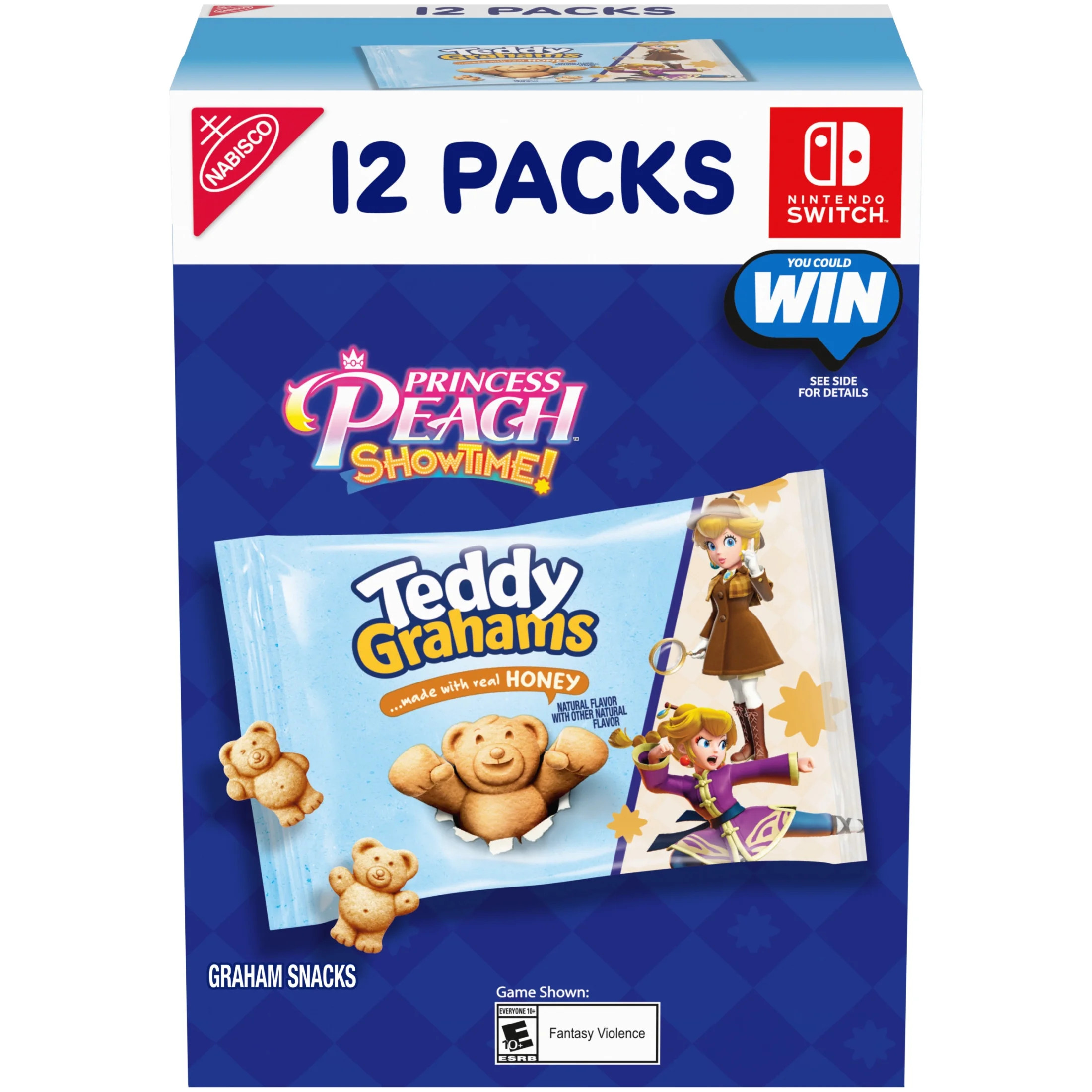 Teddy Grahams Honey Graham Snacks, 12 Snack Packs | Walmart (US)