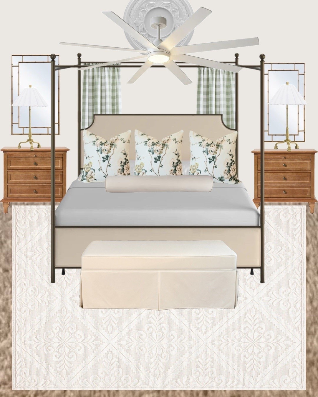 Affordable Grandmillennial master bedroom

#LTKHome #LTKSaleAlert