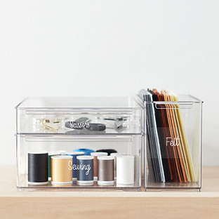 Everything Organizer® Craft & Home Office Labels Clear/White Pkg/117 | The Container Store