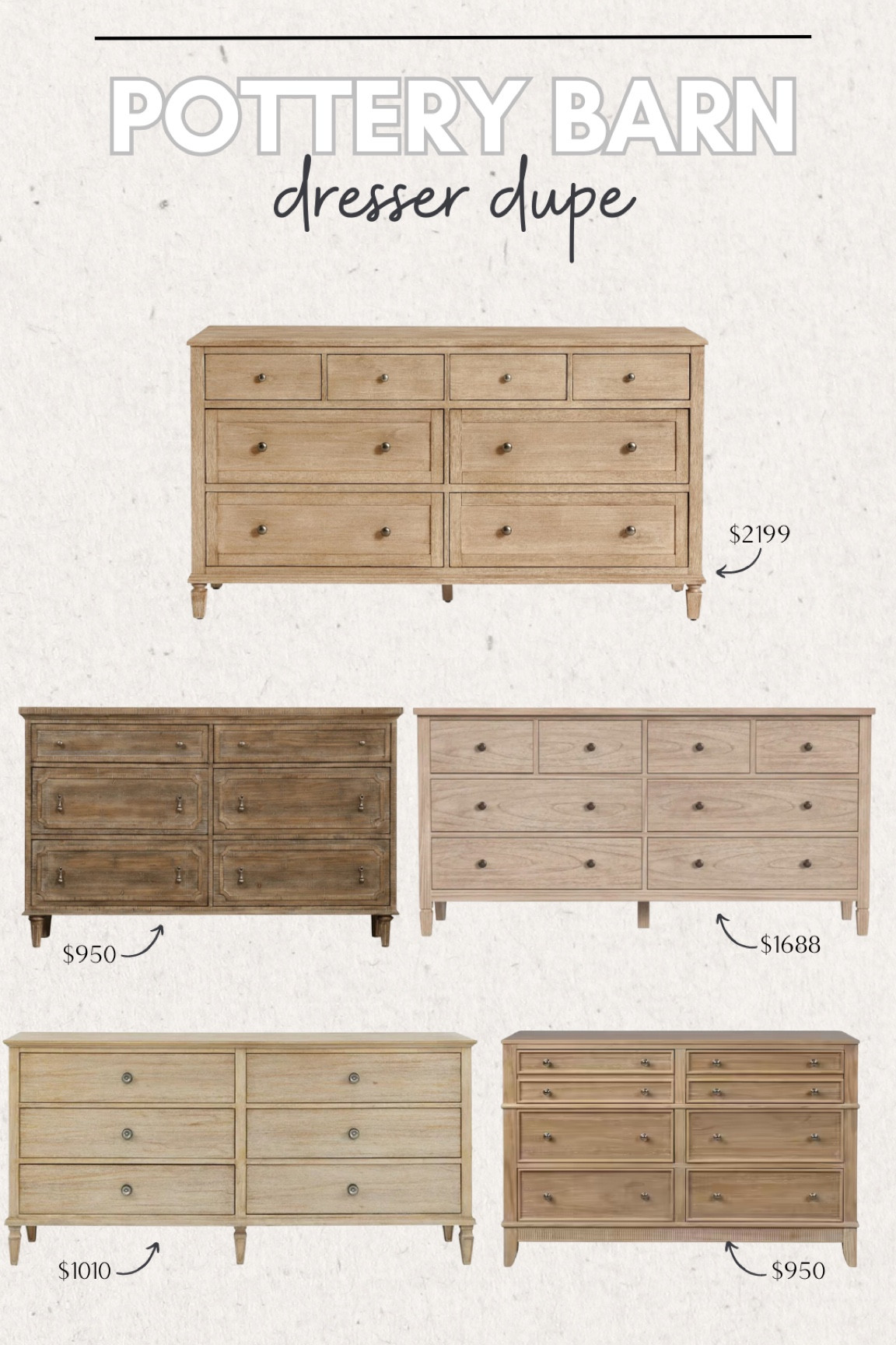 Pottery barn dresser dupe!

Pottery barn dresser look a like, wood dresser, light wood dresser, six drawer dresser, traditional dresser, bedroom furniture, wayfair sale, large dresser

#LTKhome #LTKstyletip #LTKsalealert