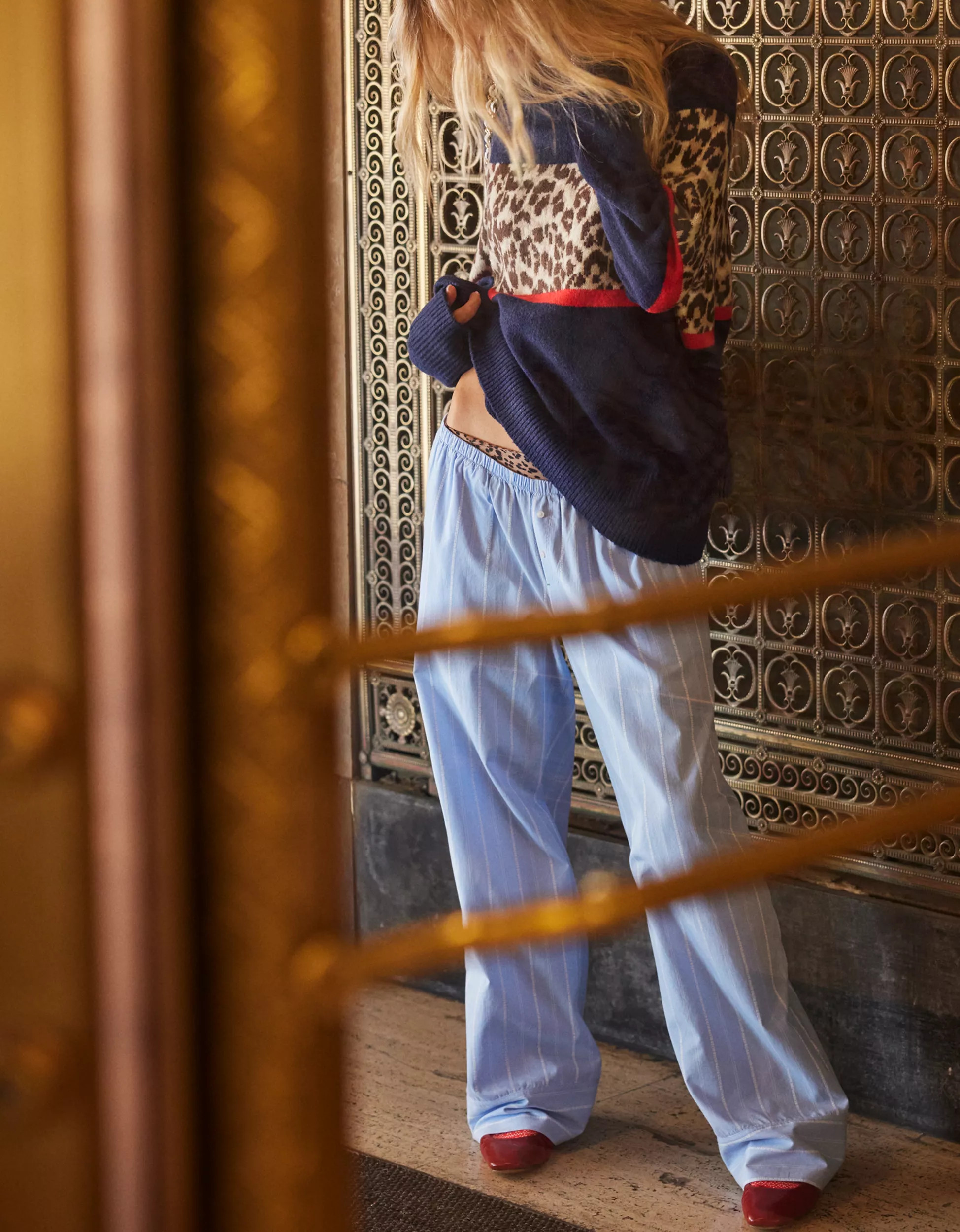 Aerie Off-Duty Poplin Trouser PJ | American Eagle Outfitters (US & CA)