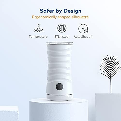 Milk Frother, Electric Milk Steamer Automatic Soft Foam Maker Silent Operation for Cappuccino, Latte | Amazon (US)