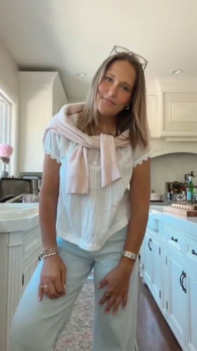 This blouse has the prettiest feminine details and brings such a soft, classic feel to any outfit. We love it paired with a pink cashmere sweater for an extra touch of charm. It’s the sweetest combination for days when you want something simple but still really special.

#LTKootd #LTKgrwm #LTKdayinmylife