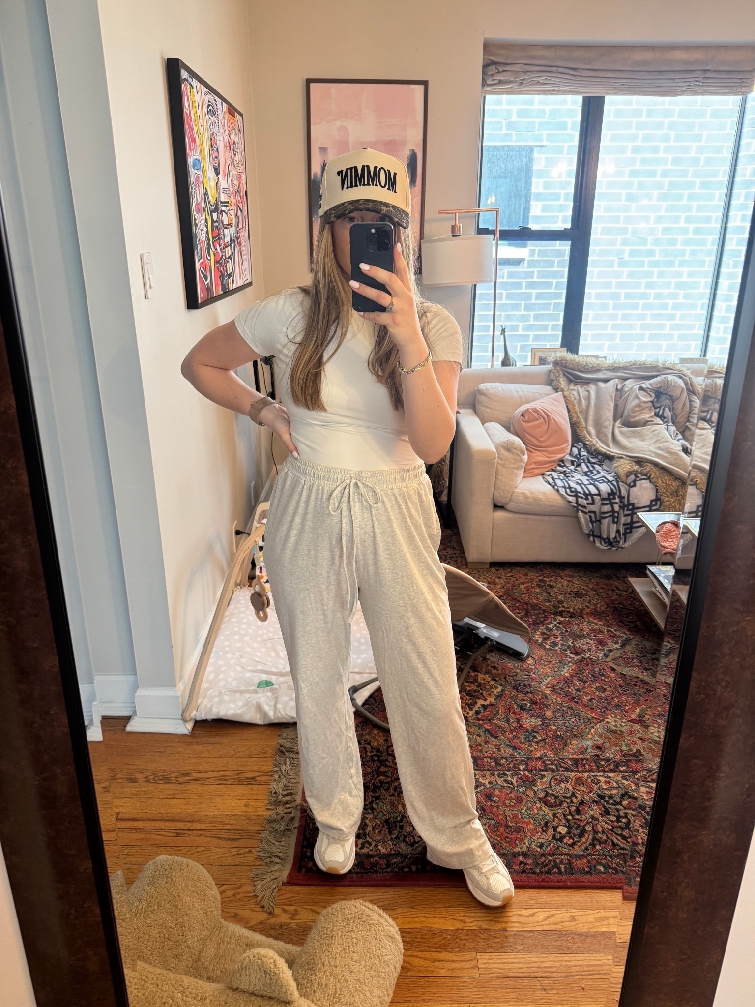 Today’s doctor appointment outfit! The pants are part of a set (long sleeve top) but it’s 73 and sunny today so I threw on a short sleeve top! 

#LTKootd #LTKdayinmylife #LTKmomlife