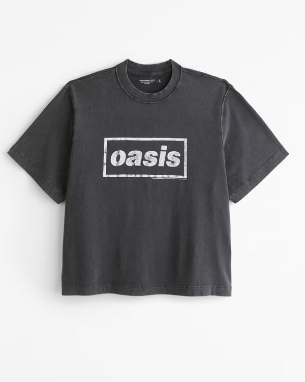 Cropped Oasis Graphic Tee | Abercrombie & Fitch (US)