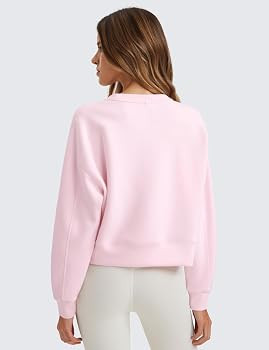 CRZ YOGA Womens SoftAura Crewneck Sweatshirt Long Sleeve Workout Casual Pullover Basic Fall Tops | Amazon (US)