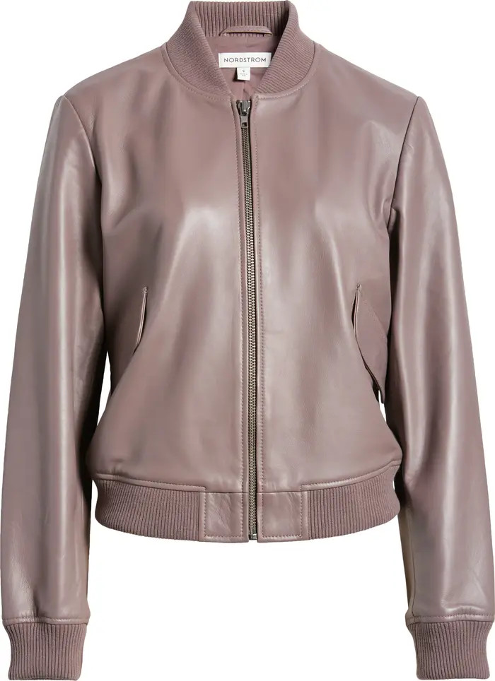Nordstrom Leather Bomber Jacket | Nordstrom | Nordstrom
