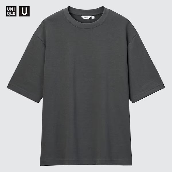 U AIRism Cotton Oversized Crew Neck Half-Sleeve T-Shirt (2020 Edition) | UNIQLO (US)