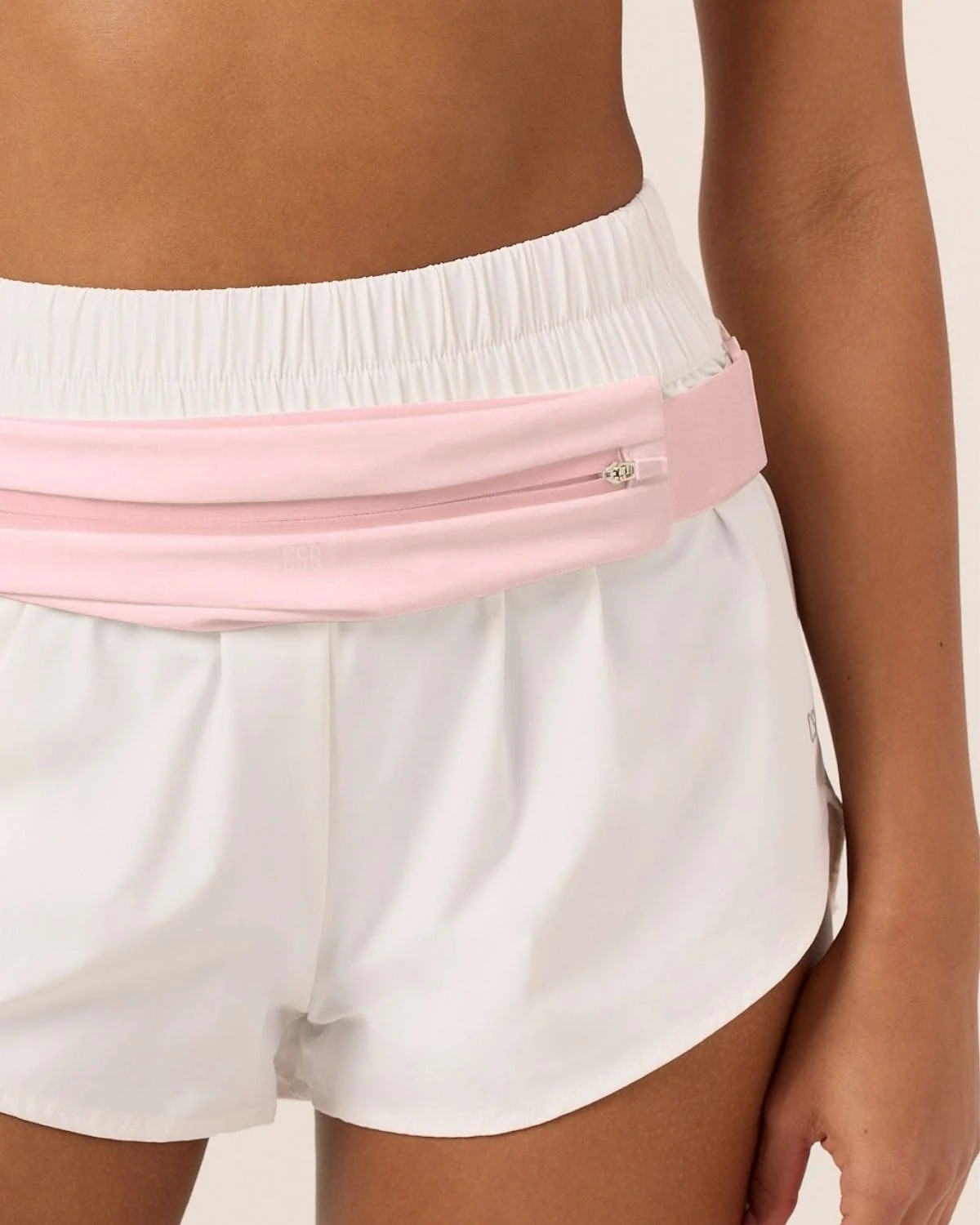 Slim Run Belt Bag | Light Pink | Crop Shop Boutique US