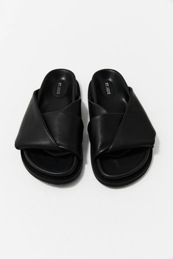 Fold Detail Slide - Black | The DOM (Australia & New Zealand)